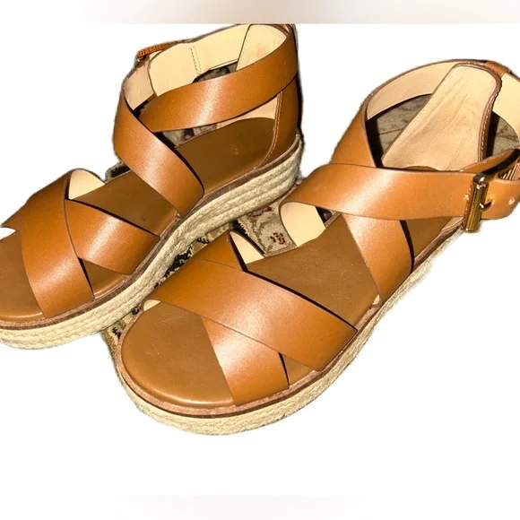 Michael Kors Darby Brown Espadrille Sandals - Picture 4 of 5